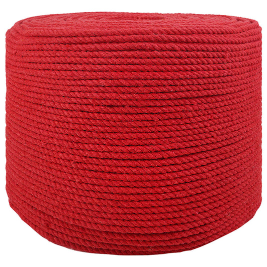 Cotton Rope 8 mm 25 m Red 100% Cotton