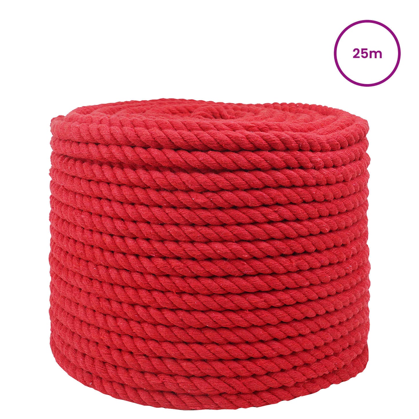 Rope Red 1 x 1 x 2500 cm Cotton