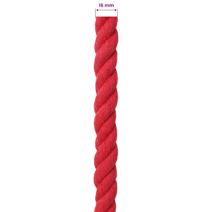 Rope Red 1.6 x 1.6 x 10000 cm Cotton