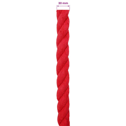 Rope Red 3 x 3 x 1000 cm Cotton
