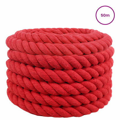 Rope Red 3 x 3 x 5000 cm Cotton
