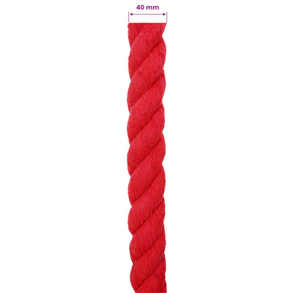 Rope Red 4 x 4 x 500 cm Cotton