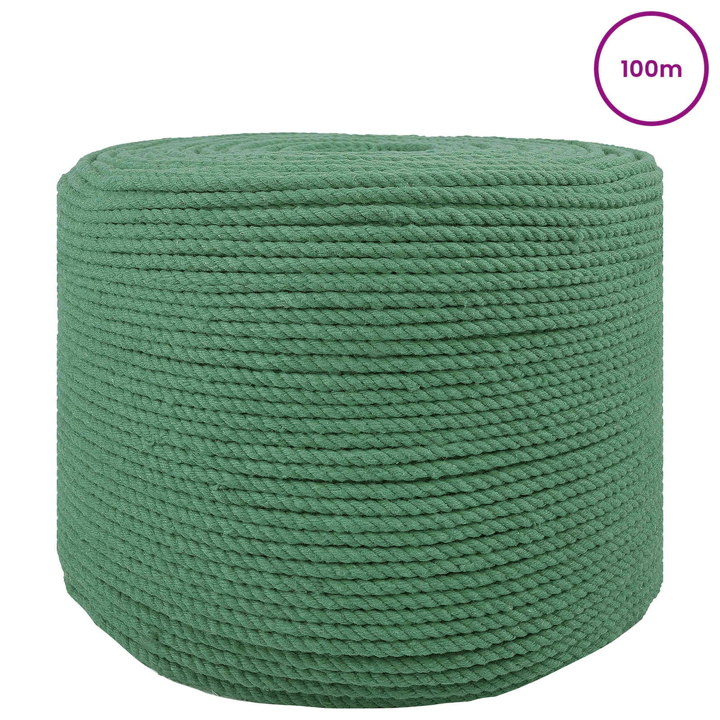 Rope Green 0.8 x 0.8 x 10000 cm Cotton