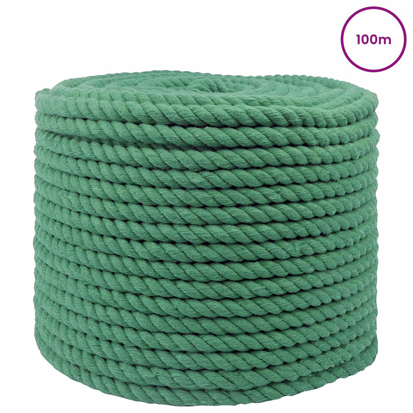 Rope Green 1.2 x 1.2 x 10000 cm Cotton