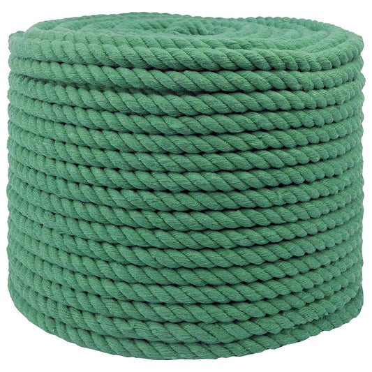 Cotton Rope 12 mm 250 m Green 100% Cotton