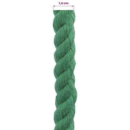 Rope Green 1.4 x 1.4 x 10000 cm Cotton