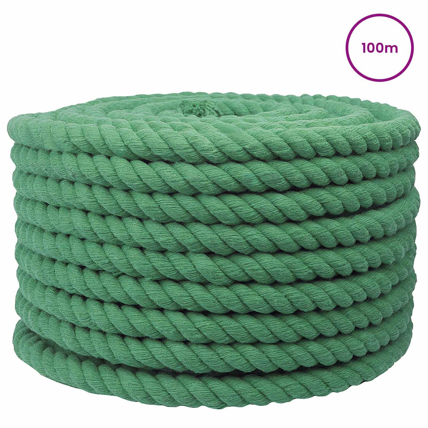 Rope Green 2 x 2 x 10000 cm Cotton