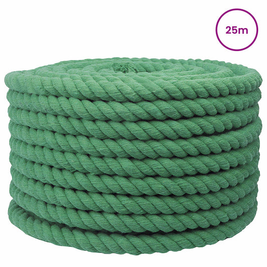 Cotton Rope 24 mm 25 m Green 100% Cotton