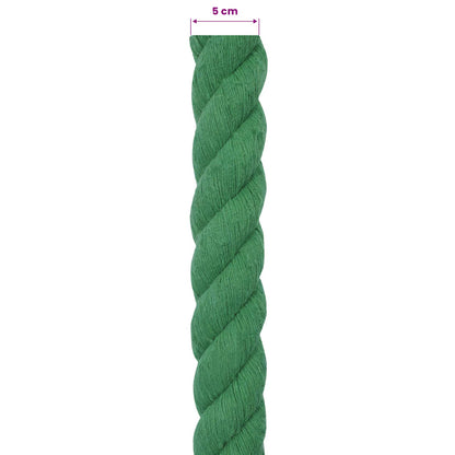 Rope Green 5 x 5 x 1000 cm Cotton