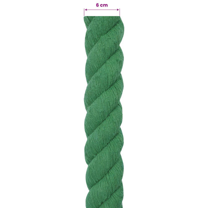 Rope Green 6 x 6 x 500 cm Cotton