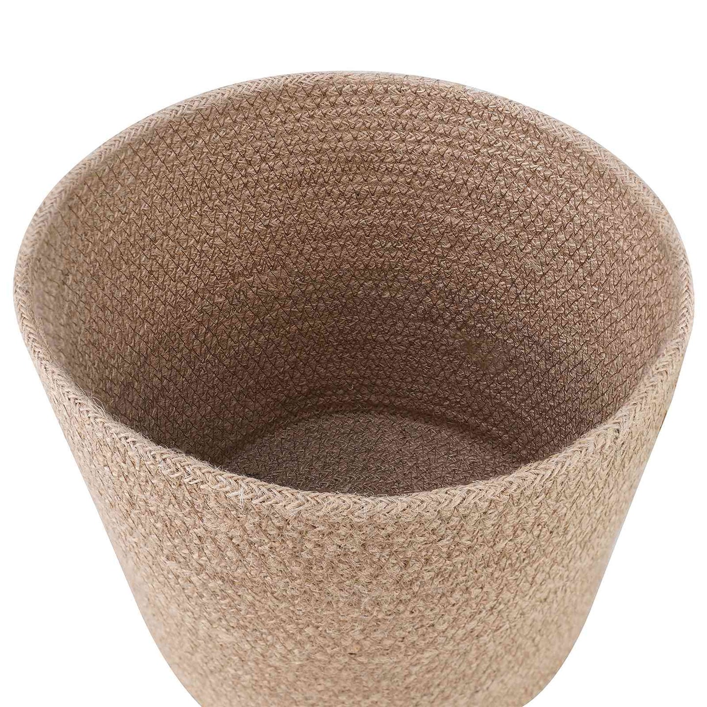 Plant Pot Set 2 pcs Natural Ø 21 x 21 cm 100% Tossa Jute