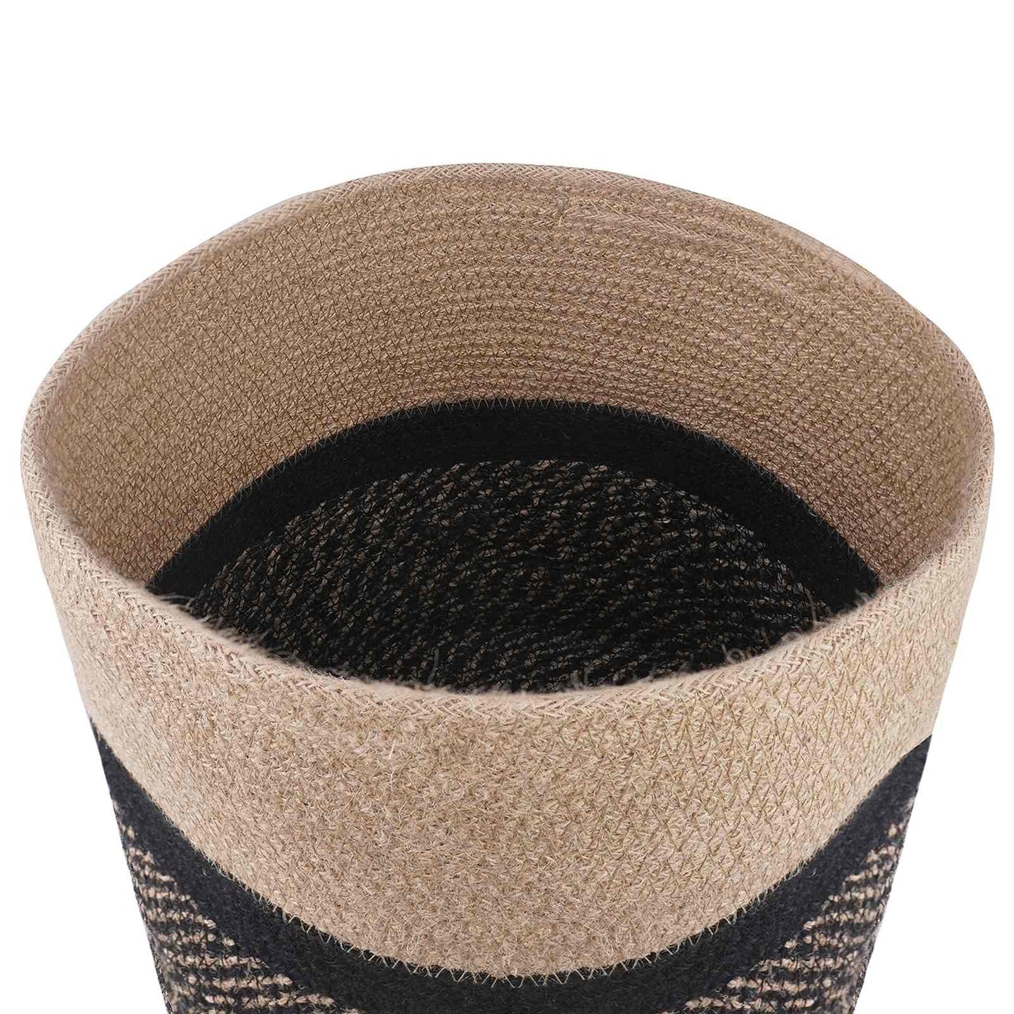Plant Pot Set 2 pcs Natural and Black Ø 28 x 28 cm
