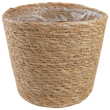 Seagrass Plant Baskets 3 pcs Natural Ø26 x 19 cm 100% Seagrass