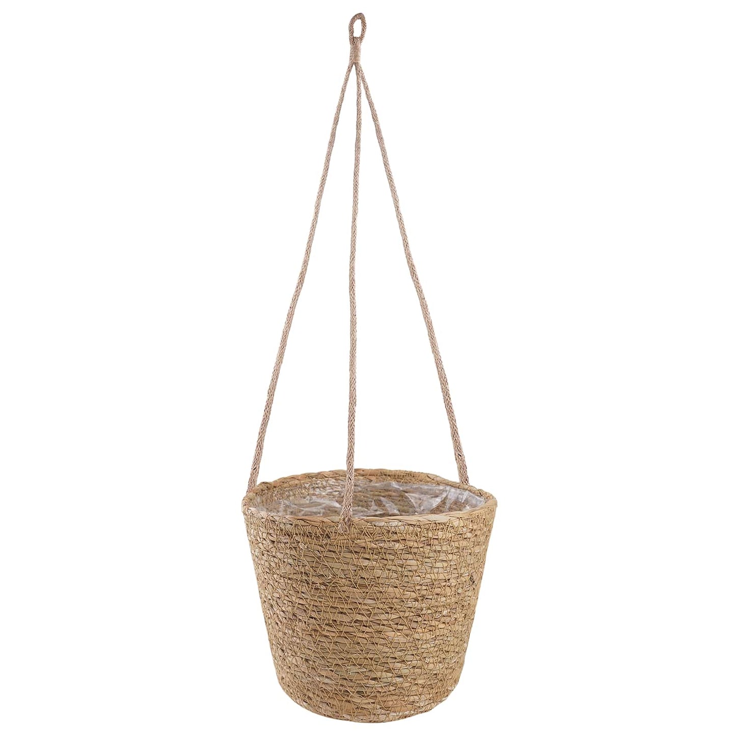 Seagrass Plant Baskets 3 pcs Natural Ø26 x 19 cm 100% Seagrass