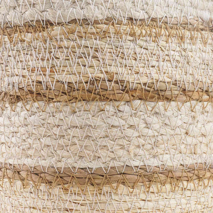 Seagrass Plant Baskets 3 pcs Natural,White and Beige