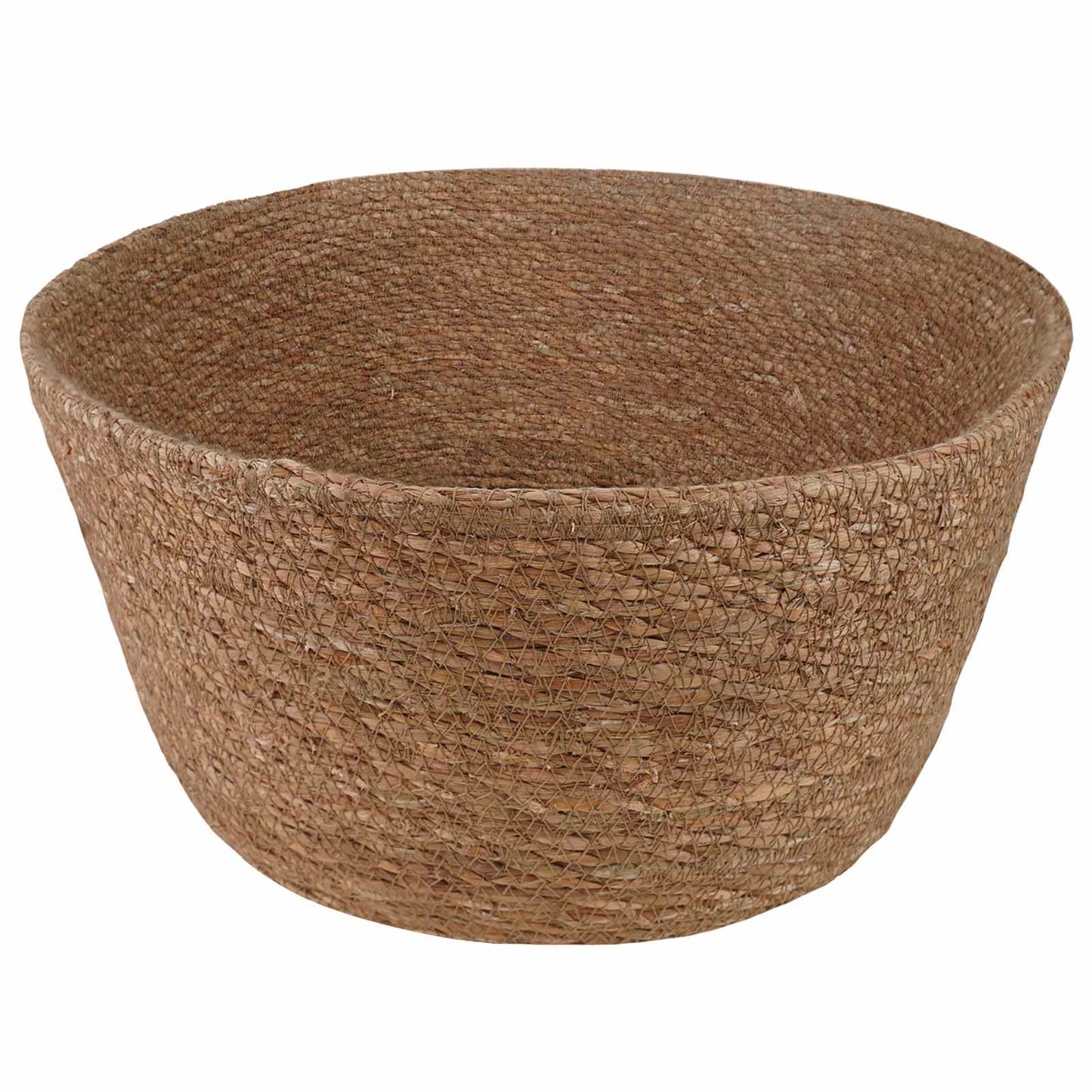 Plant Pot with Handles 2 pcs Natural Ø 22 x 20 cm 100% Seagrass