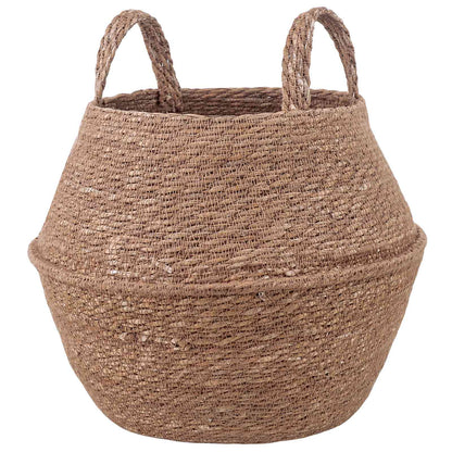Plant Pot with Handles Natural Ø 32 x 32 cm 100% Seagrass