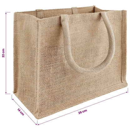 Jute Handbags 5 Natural 26 x 22 x 14 cm 100% Tossa Jute