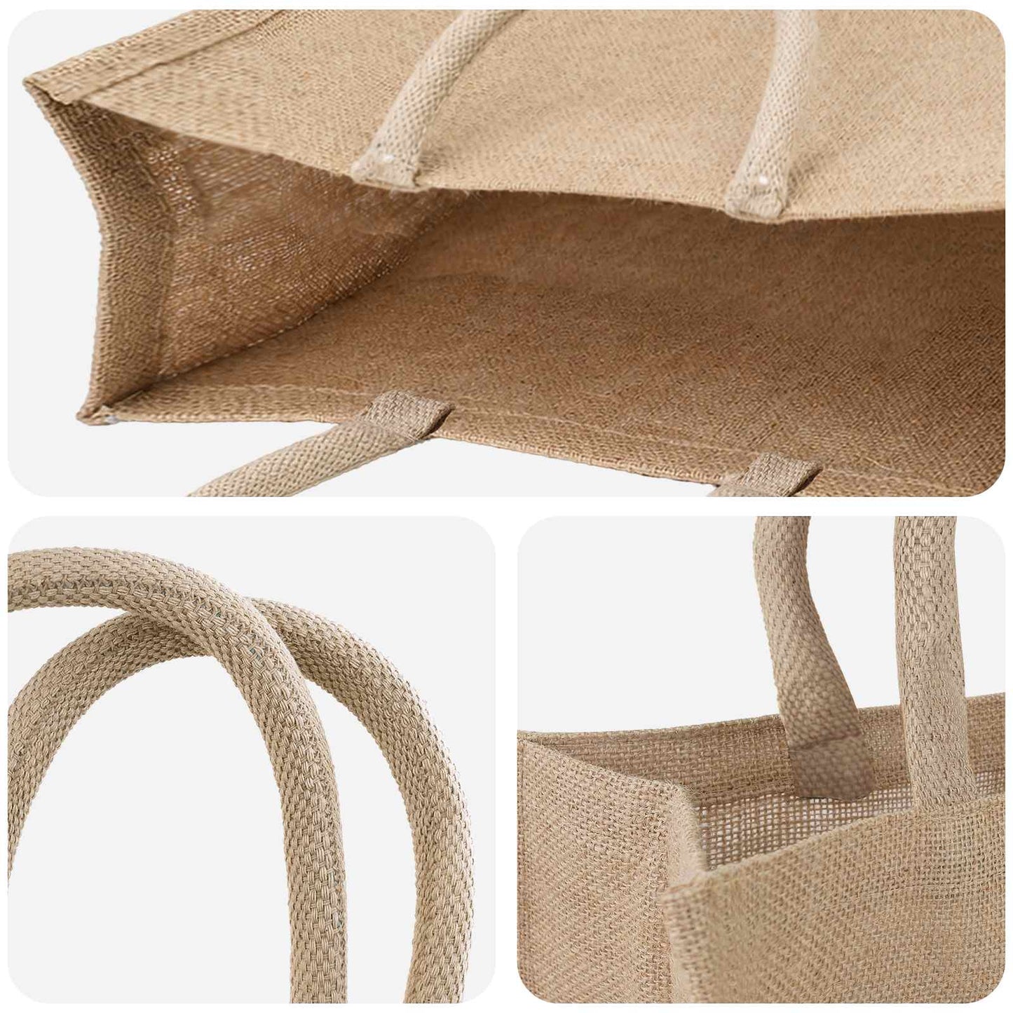 Jute Handbags 10 Natural 42 x 33 x 19 cm 100% Tossa Jute
