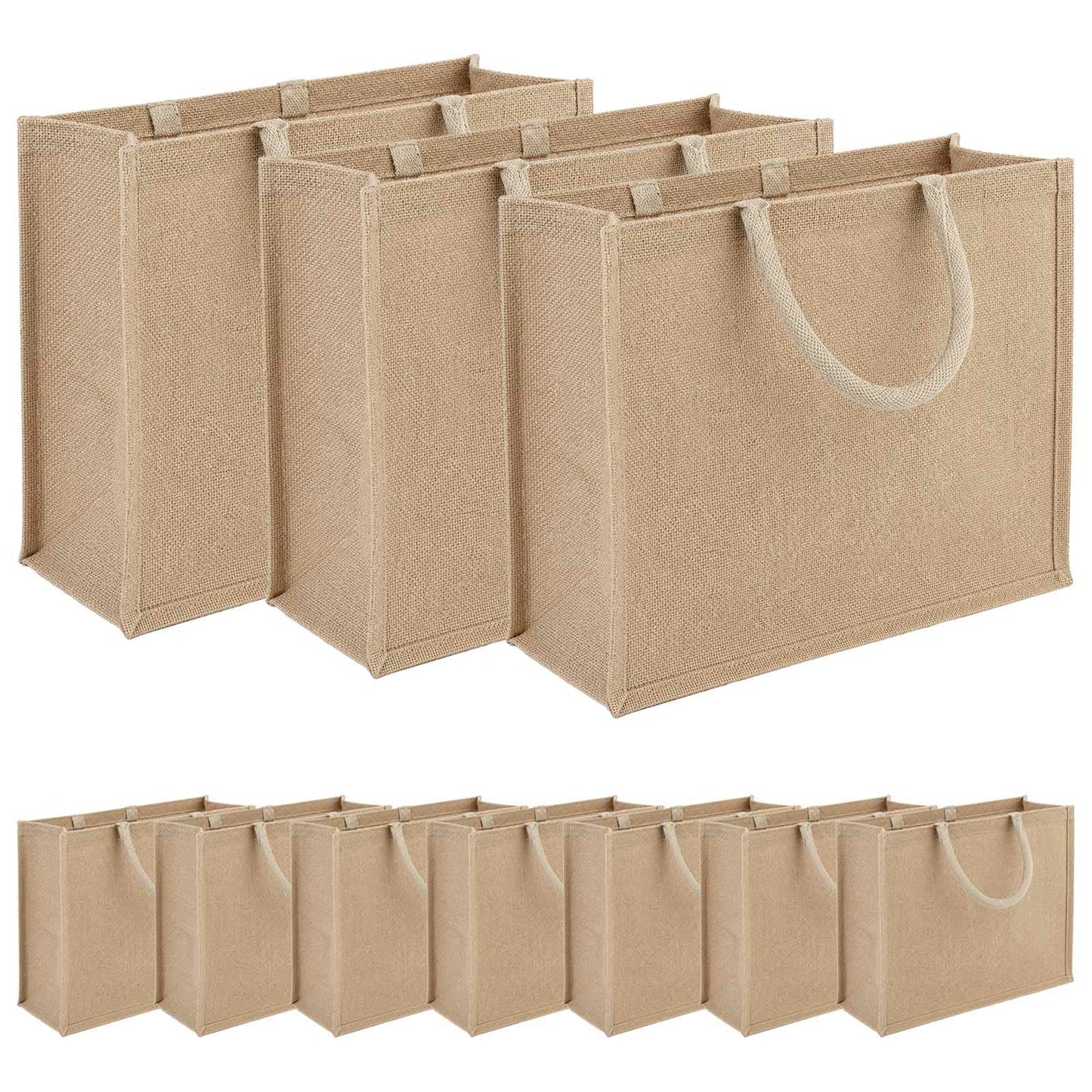 Jute Handbags 10 Natural 42 x 33 x 19 cm 100% Tossa Jute
