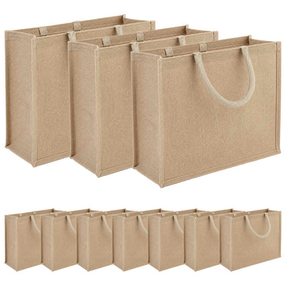 Jute Handbags 10 Natural 42 x 33 x 19 cm 100% Tossa Jute