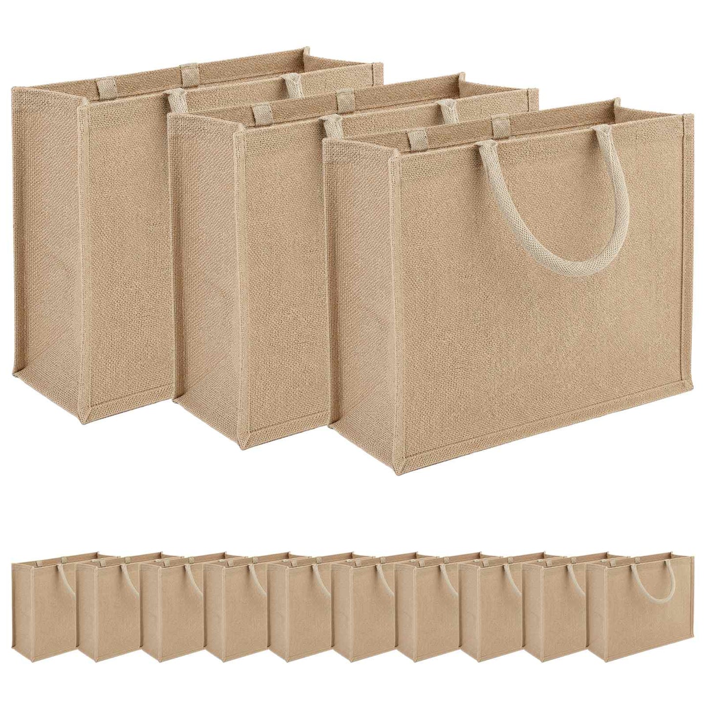Jute Handbags 50 Natural 42 x 33 x 19 cm 100% Tossa Jute