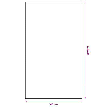 Jute Tablecloth Natural 140 x 240 cm 100% Tossa Jute