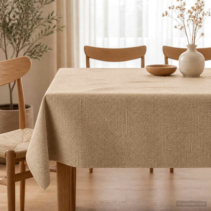 Jute Tablecloth Natural Ø 140 cm 100% Tossa Jute