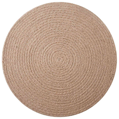 Jute Placemets 6 pcs Natural Ø 30 cm 100% Tossa Jute