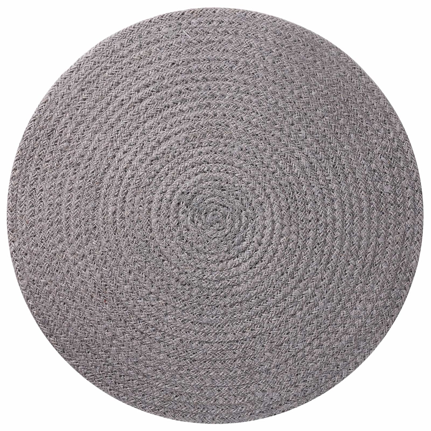 Jute Placemets 12 pcs Grey Ø 30 cm 100% Tossa Jute