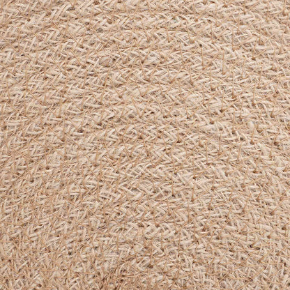 Jute Placemets 12 pcs Natural and Black Ø 30 cm 100% Tossa Jute