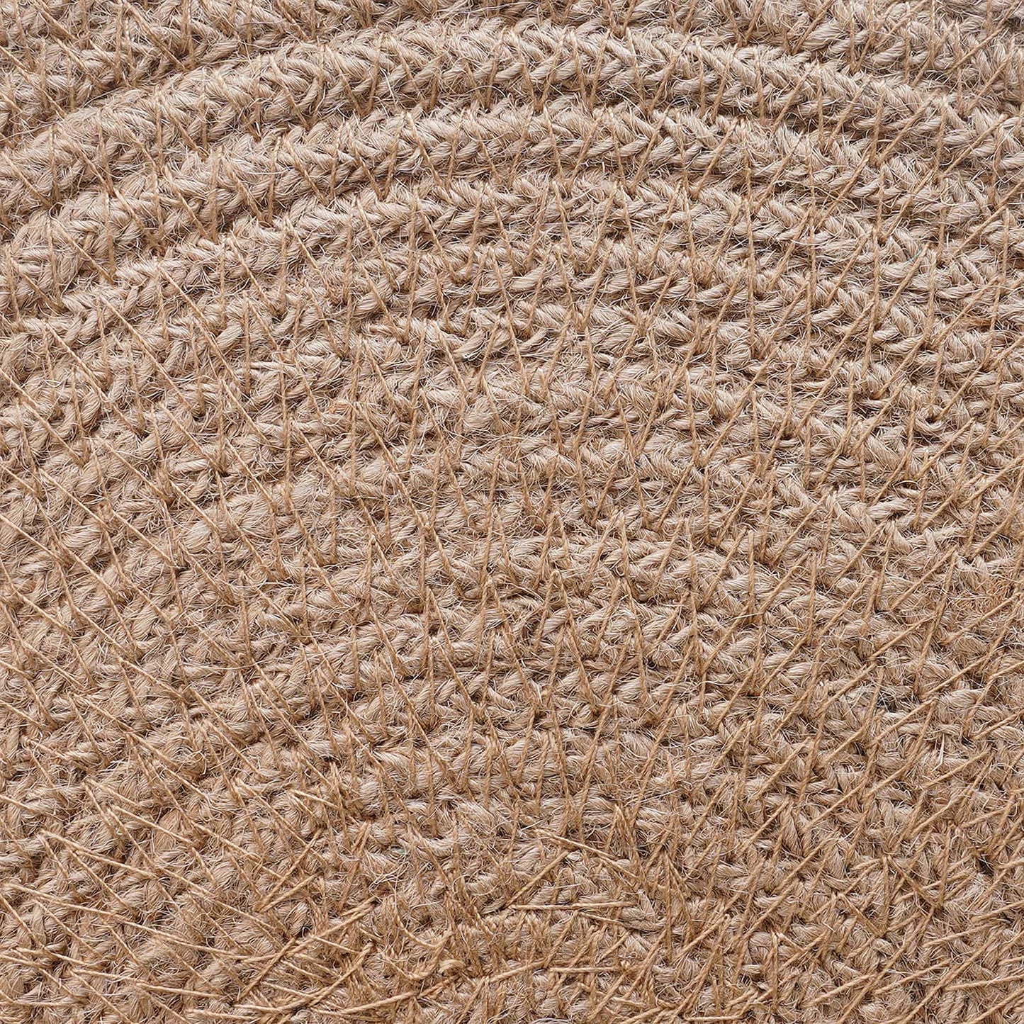 Jute Placemets 6 pcs Natural and White Ø 30 cm 100% Tossa Jute