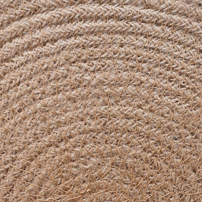 Jute Placemets 12 pcs Natural and White Ø 30 cm 100% Tossa Jute