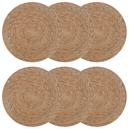 Seagrass Placemets 6 pcs Natural 100% Seagrass