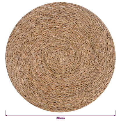 Seagrass Placemets 12 pcs Natural Ø 30 cm 100% Seagrass