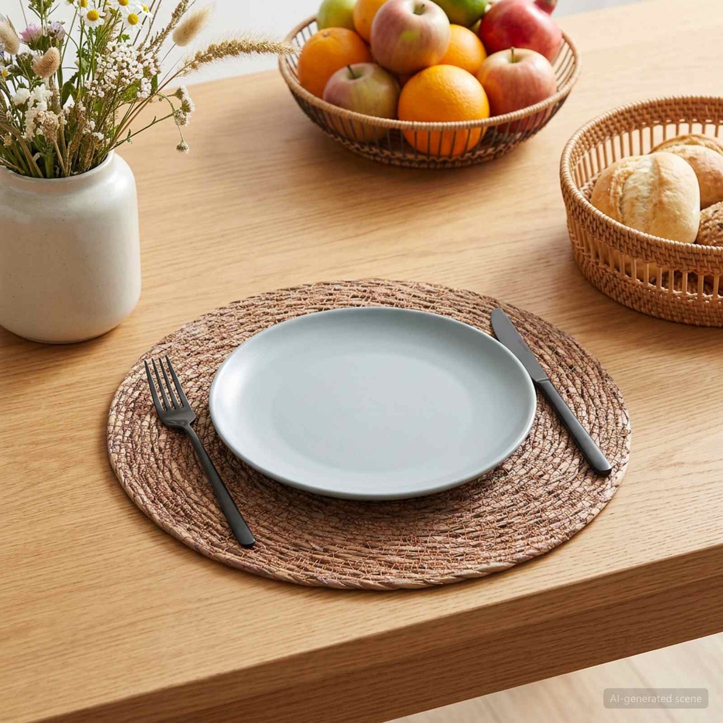 Seagrass Placemets 4 pcs Brown 100% Seagrass