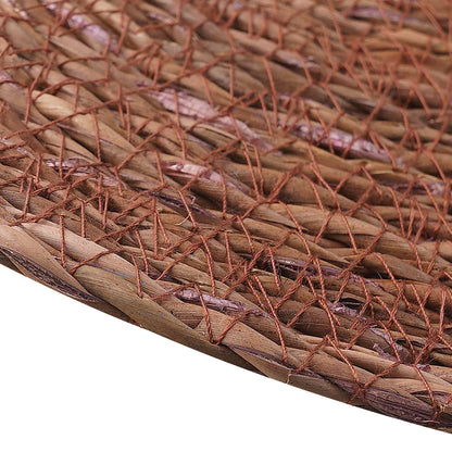 Seagrass Placemets 12 pcs Brown Ø 30 cm 100% Seagrass
