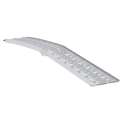 Foldable Motorcycle Ramp 340 kg per ramp 2 pcs Silver Aluminium