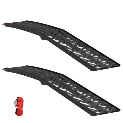 Foldable Motorcycle Ramp 340 kg per ramp 2 pcs Black