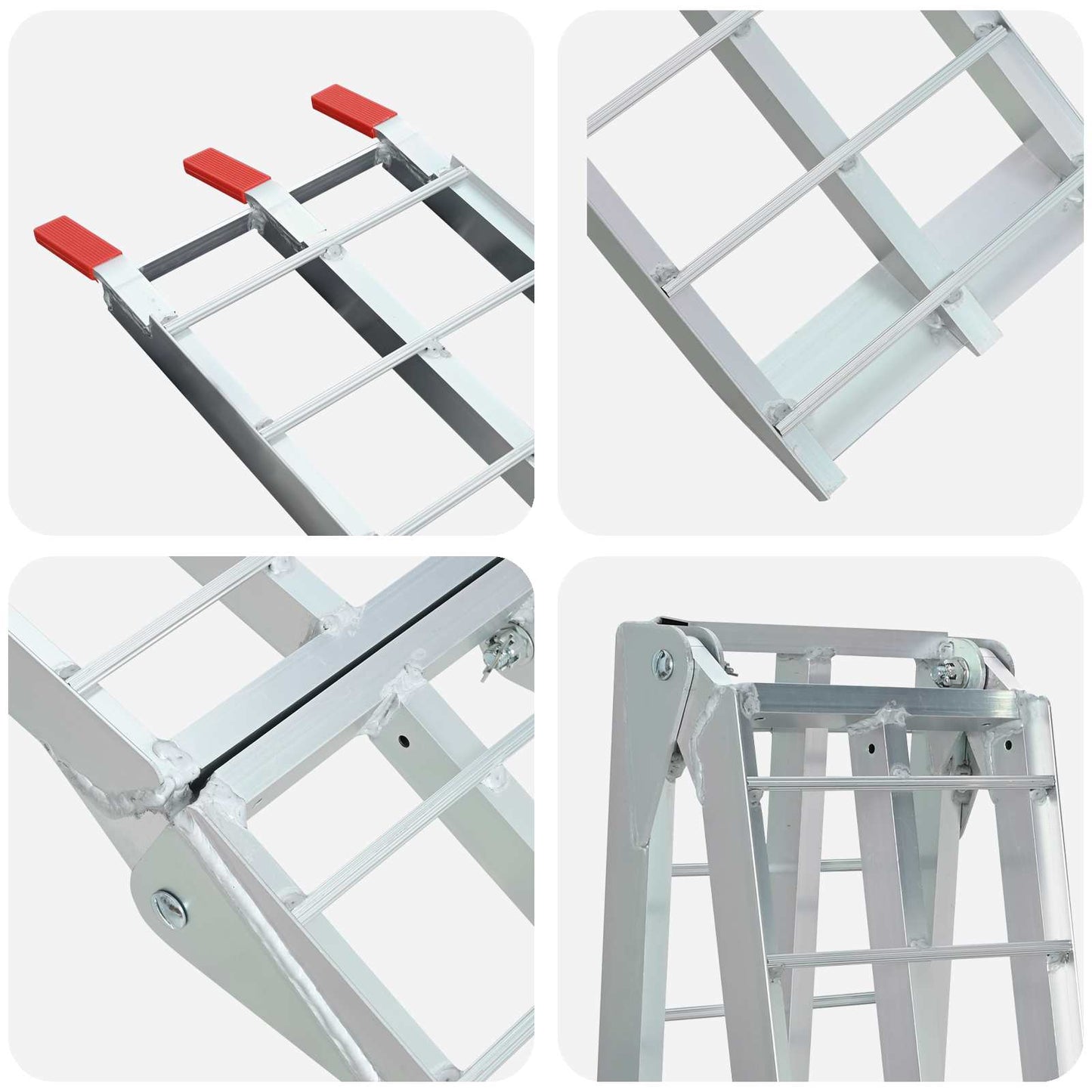 Motorcycle Ramp Silver 340 kg per piece Aluminium