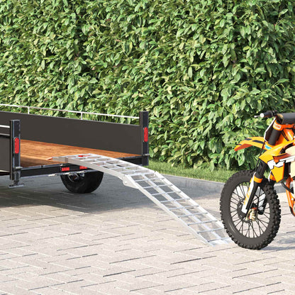 Motorcycle Ramp Silver 340 kg per piece Aluminium