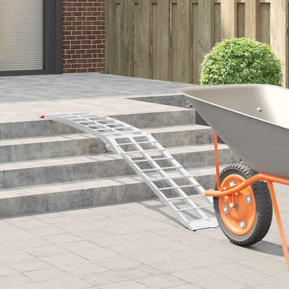 Motorcycle Ramp Silver 340 kg per piece Aluminium
