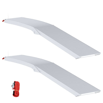 Motorcycle Ramp 680 kg 2 pcs Silver 680 kg Aluminium