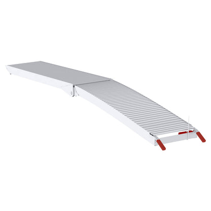 Motorcycle Ramp 680 kg 2 pcs Silver 680 kg Aluminium