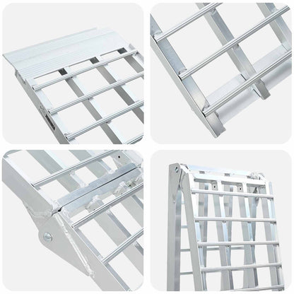 Motorcycle Ramp 680 kg Silver 680 kg Aluminium