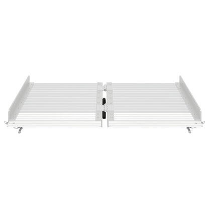 Wheelchair Ramp Folding Silver 62 x 73 x 5 cm Aluminium