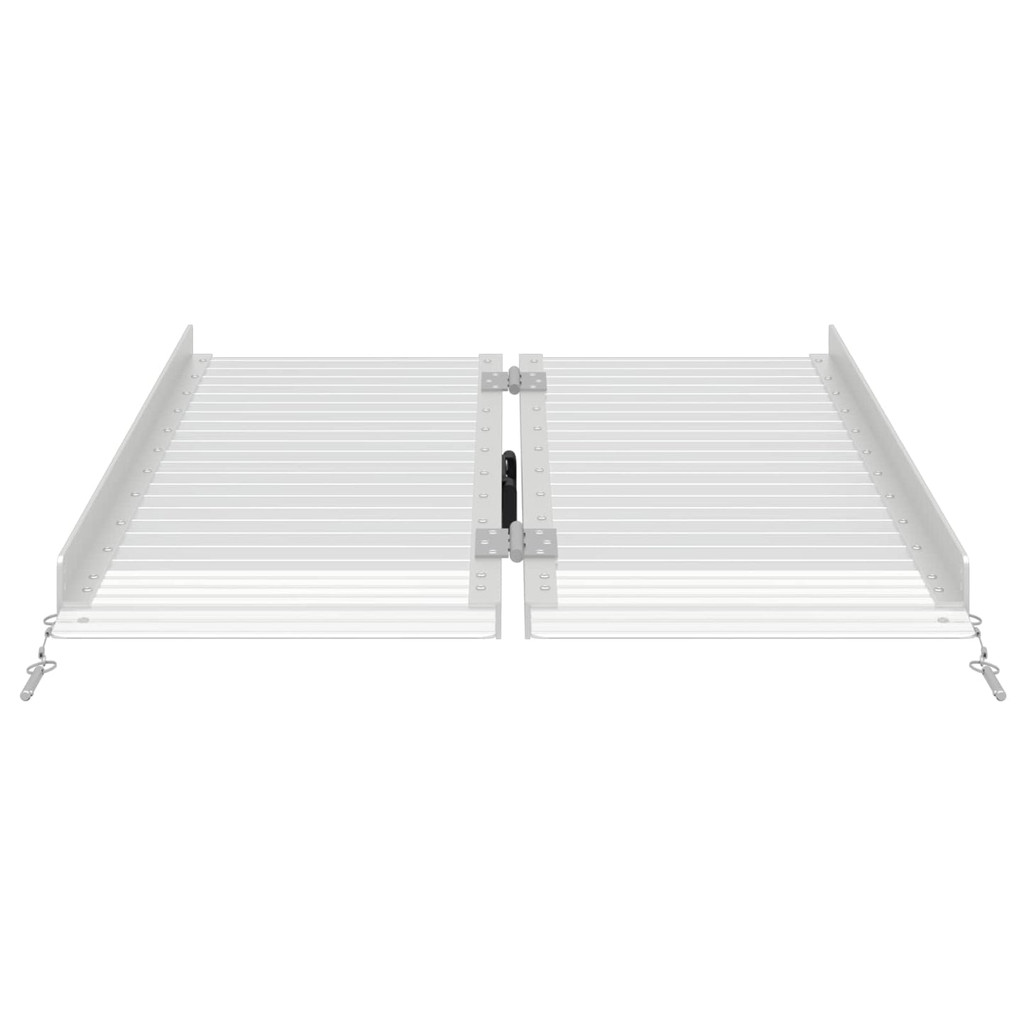 Wheelchair Ramp Folding Silver 92 x 73 x 5 cm Aluminium
