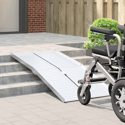 Ramp for Wheelchair 270 kg Silver 270 kg Aluminium