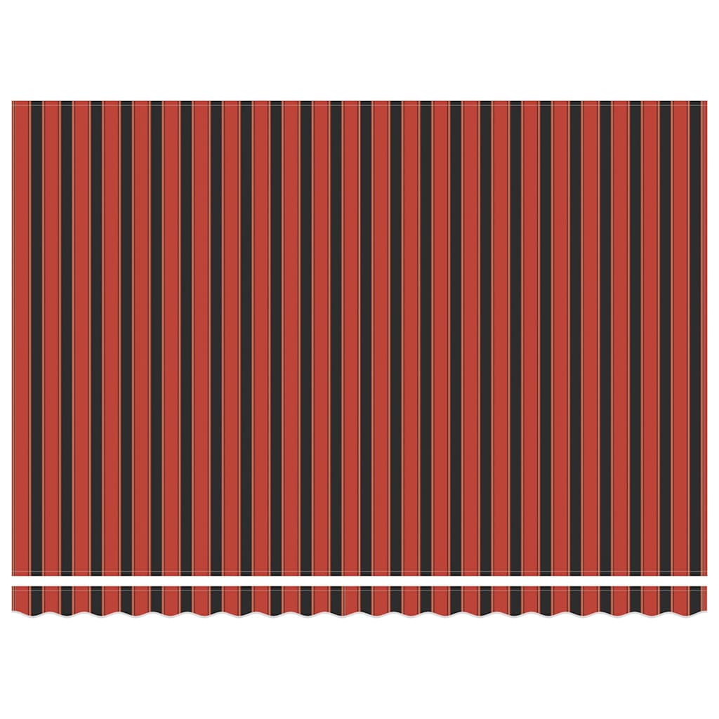 Retractable Awning Manual Orange and Brown 450 x 300 cm