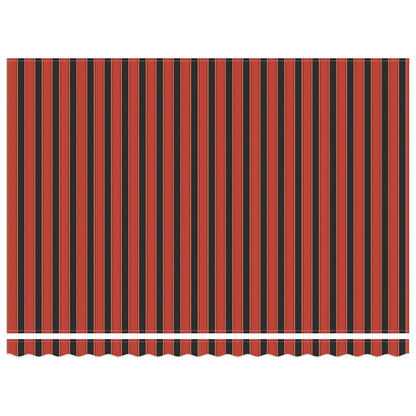 Retractable Awning Manual Orange and Brown 450 x 300 cm